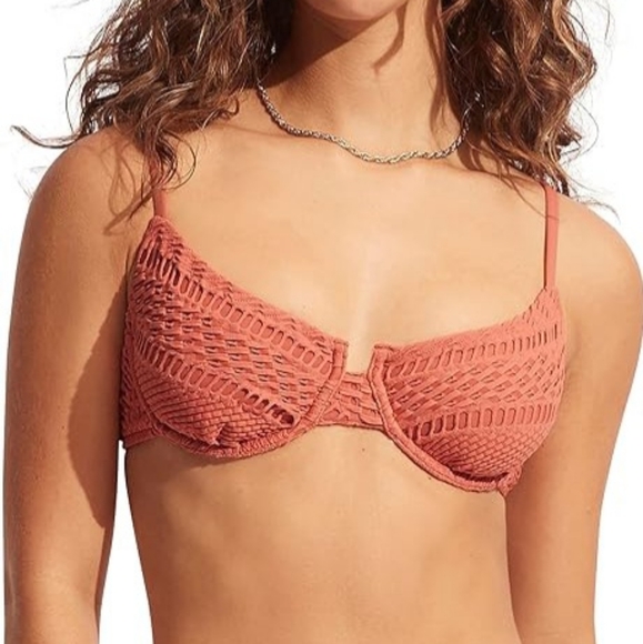 ⚡️SEAFOLLY MARRAKESH UNDERWIRE BIKINI TOP SIZE 8
